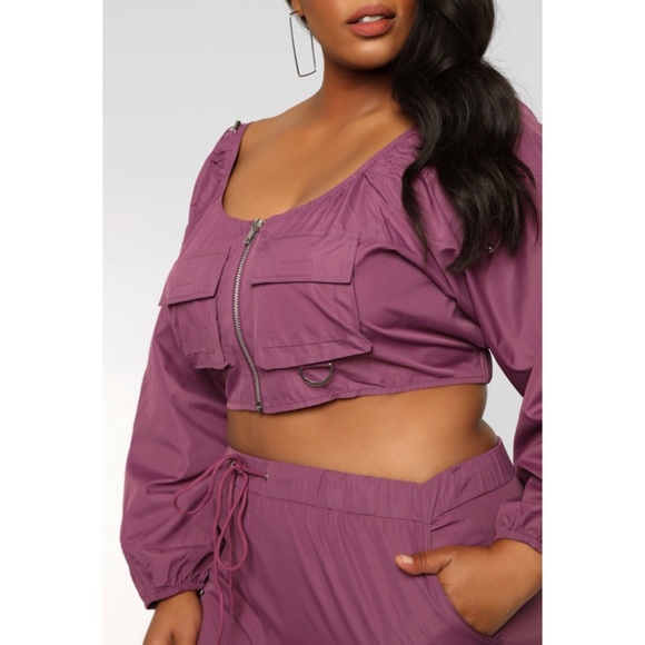 Fashion Nova Ride or Die Lounge Top Mauve M NWT - Picture 8 of 8